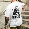 Guess Who's Back Back Again Good Friday Easter Jesus Faith Men's T-shirt Back Print Gifts for Him