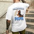 Herren Schäferhund Hund Papa Raglan T-Shirt mit Rückendruck Geschenke für Ihn