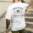 Home Plate Social Club Pitches Be Crazy Baseball Men's T-shirt Back Print Gifts for Him