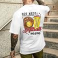 Hot Mess Always Stressed Softball Mom Men's T-shirt Back Print Gifts for Him