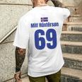 Iceland Sauf Jersey 69 Mallorca Sauf Jersey Milf Hunterson S T-Shirt mit Rückendruck Geschenke für Ihn