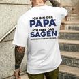 Ich Bin Der Papa Gray T-Shirt mit Rückendruck Geschenke für Ihn