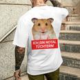 Ich Bin Notal Tüchtern Hamster Meme Total Schüchtern T-Shirt mit Rückendruck Geschenke für Ihn