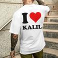 Ich Liebe Kalil T-Shirt mit Rückendruck Geschenke für Ihn