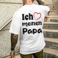 Ich Liebe Meinen Papa Trag Es Zumatertag T-Shirt mit Rückendruck Geschenke für Ihn