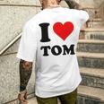 Ich Liebe Tom T-Shirt mit Rückendruck Geschenke für Ihn