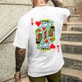 Jeu De Cartes De Poker En Forme De Cœur Roi Pour Déguisement De Carnaval T-shirt imprimé au dos Cadeaux pour lui