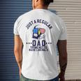 Just A Regular Dad Trying Not To Raise Liberals Mens Back Print T-shirt Gifts for Him