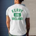 Kerry Ireland Irl Gym Style Distressed Green Print Mens Back Print T-shirt Gifts for Him