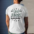 Kids My Daddy Is In The Army Super Power Military Child Camo Army Mens Back Print T-shirt Gifts for Him