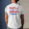 Kids Daddy's Coming Home Today Deployment Homecoming Mens Back Print T-shirt Gifts for Him