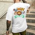 Kinder 3 Geburtstag Zoo Tiere 3 Jahre Alt Süßes Kinder T-Shirt mit Rückendruck Geschenke für Ihn