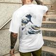 La Gran Ola De Arte Japonés De Kanagawa Hokusai Camiseta Hombre Estampado Espalda Regalos para él