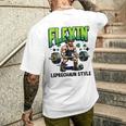 Leprechaun Weight Lifter Irish Workout Gym Men's T-shirt Back Print Gifts for Him