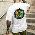 Let Glow Crazy Colorful Group Team Tie Dye Men's T-shirt Back Print Gifts for Him