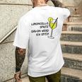 Limoncello Spritz Davon Werd Ich Spitz Lemon Love Trink Fan T-Shirt mit Rückendruck Geschenke für Ihn