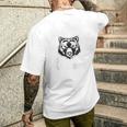 Lustiger Papa Bär Spruch Dont Mess With Papa Bear Father's Day Raglan T-Shirt mit Rückendruck Geschenke für Ihn