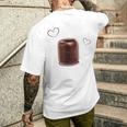 Lustiges Pudding-Liebhaber Kurzärmliges Herren-T-Kurzärmliges Herren-T-Shirt, Herziges Motiv für Fans Geschenke für Ihn