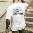 Magician Man Myth The Legend Men's T-shirt Back Print Funny Gifts
