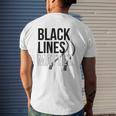 Making Black Lines Matter Car Guy V2 Mens Back Print T-shirt Gifts for Him