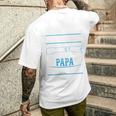 Meine Frau Bis Mich Jemand Papa Nannteatertag Spruchater T-Shirt mit Rückendruck Geschenke für Ihn