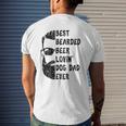 Mens Best Bearded Beer Lovin' Dog Dad Ever For Man Mens Back Print T-shirt Gifts for Him