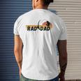 Mens Cool Retro Fishing Rad Dad Father's Day Mens Back Print T-shirt Gifts for Him