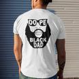 Mens Father’S Day To Bearded Black Father Dope Black Dad Mens Back Print T-shirt Gifts for Him