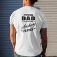 Mens Proud Dad Of An Awesome Archery Player For Men Mens Back Print T-shirt Gifts for Him