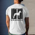 Mens Retro Style Great Dane Grandpa Dog Grandparent Mens Back Print T-shirt Gifts for Him
