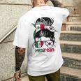 Mexirean Roots Half South Korean Half Mexican Men's T-shirt Back Print Gifts for Him