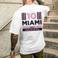 Miami 10 GOAT Herren Kurzärmliges Herren-T-Kurzärmliges Herren-T-Shirt - Sportdesign für den Großartigsten Geschenke für Ihn