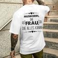 Musikerin Die Frau Die Alles Kann Spruch T-Shirt mit Rückendruck Geschenke für Ihn