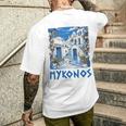 Mykonos Souvenir Mykonos Greece Mykonos T-Shirt mit Rückendruck Geschenke für Ihn