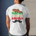 Nacho Average Abuelo Mexican Grandfather Day Latino Grandpa Mens Back Print T-shirt Gifts for Him