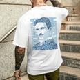 Nikola Tesla Illustration Por Glitschika s Camiseta Hombre Estampado Espalda Regalos para él
