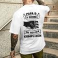 Papa & 3 Söhne Die Besten Komplizen Papa 3 Söhne T-Shirt mit Rückendruck Geschenke für Ihn