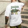 Papa Bär Camo Camo Papa Bär Passender Familienbär Raglan T-Shirt mit Rückendruck Geschenke für Ihn