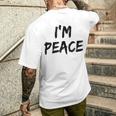 I Come In Peace I'm Peace Matching Couples Men's T-shirt Back Print Gifts for Him