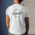Promoted To Grandpa Est 2020 Mens Back Print T-shirt Gifts for Him