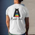 Proud Dad Gay Pride Gay Pride And Father Love Mens Back Print T-shirt Gifts for Him