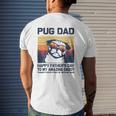Pug Dad-Happy Father’S Day To My Amazing Daddy Mens Back Print T-shirt Gifts for Him