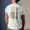 Reel Cool Papi Fishing American Usa Flag Fisherman Papi Mens Back Print T-shirt Gifts for Him