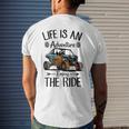 Retro Enjoy The Ride Atv Rider Utv Mud Riding Sxs Offroad Men's T-shirt Back Print Gifts for Him