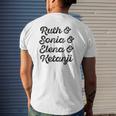 Ruth & Sonia & Elana & Ketanji Brown Jackson Scotus Rbg Meme Mens Back Print T-shirt Gifts for Him