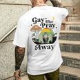 Say Gay Gay Equality Pride Month Men's T-shirt Back Print Gifts for Him