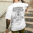 Schonend Behandeln Oldtimer Ist 70 Plaque 70Th Birthday S T-Shirt mit Rückendruck Geschenke für Ihn