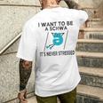 Science Of Reading I Want To Be A Schwa It's Never Stressed Men's T-shirt Back Print Gifts for Him