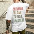 Sherwood The Man The Myth The Legend Boy Name Men's T-shirt Back Print Gifts for Him