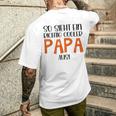 So Sieht Ein Richtig Cooler Papa Aus Father's Dayatertag T-Shirt mit Rückendruck Geschenke für Ihn